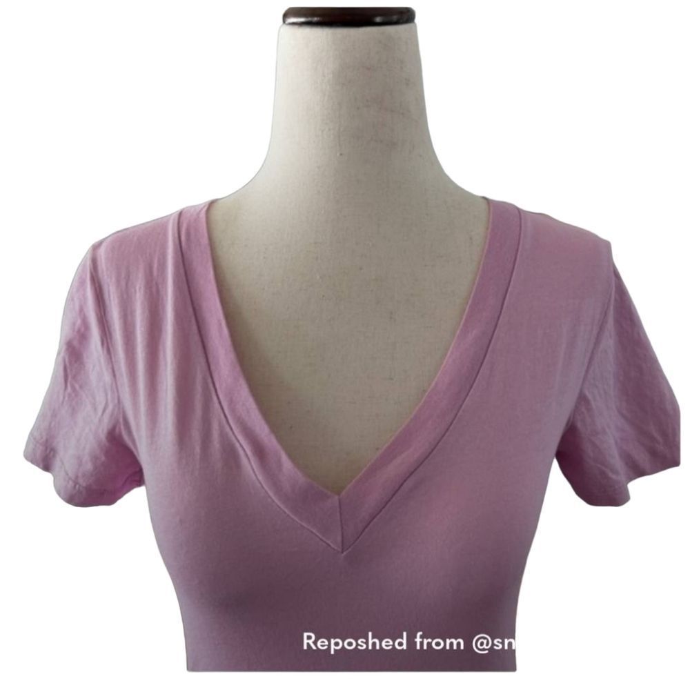 n:PHILANTHROPY Honey V-Neck Bodysuit in Pink Lavender, Size Small - Picture 2 of 8